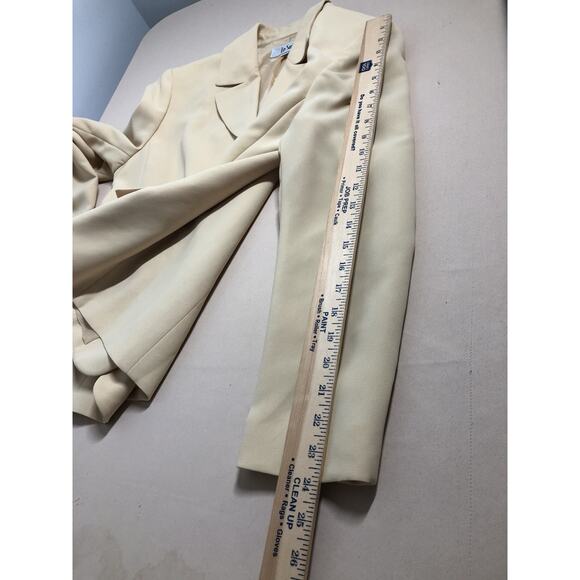 Le Suit Women Jacket 12 Mob Wife 3 Buttons Front Office Siren Lined Lapel - Picture 8 of 8